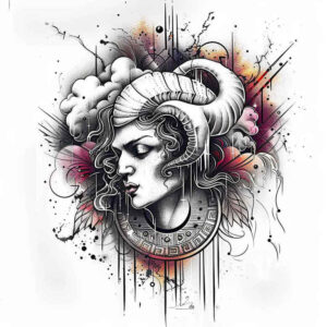 greek-ornamentation – tattoo design ideas free ai generated – neotraditional-artistic-flair – for-knee – Gallery: other-greece-inkby-ai