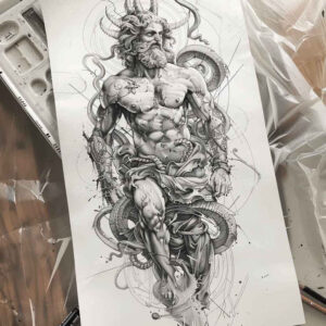 greek-spiritual-tattoo-surrealism-enigmatic-visuals-for-calf – tattoo design ideas free ai generated – Gallery: other-greece-inkby-ai