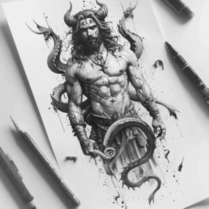 greek-sacred-architecture – tattoo design ideas free ai generated – surrealism-fluid-forms – for-hip – Gallery: other-greece-inkby-ai