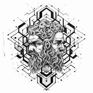 greek-sacred-art – tattoo design ideas free ai generated – realism-moist-gloss – for-upper-back – Gallery: other-greece-inkby-ai