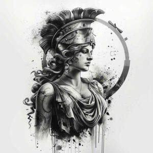 greek-symbolism – tattoo design ideas free ai generated – neotraditional-gradient-fills – for-scapula – Gallery: other-greece-inkby-ai