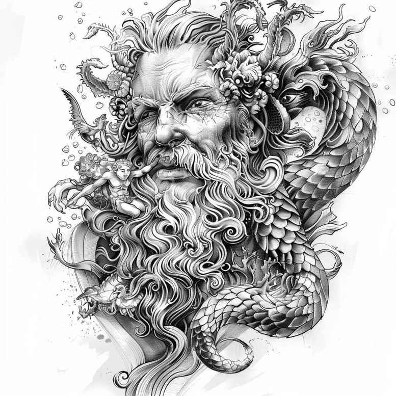 other-greece tattoo design ideas Surrealism fantasy-inspired ancient for shoulder