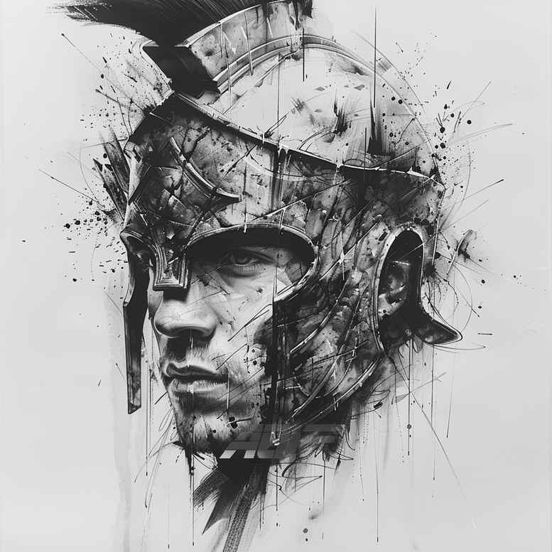 other-greece tattoo design ideas Surrealism visual paradox classical for neck