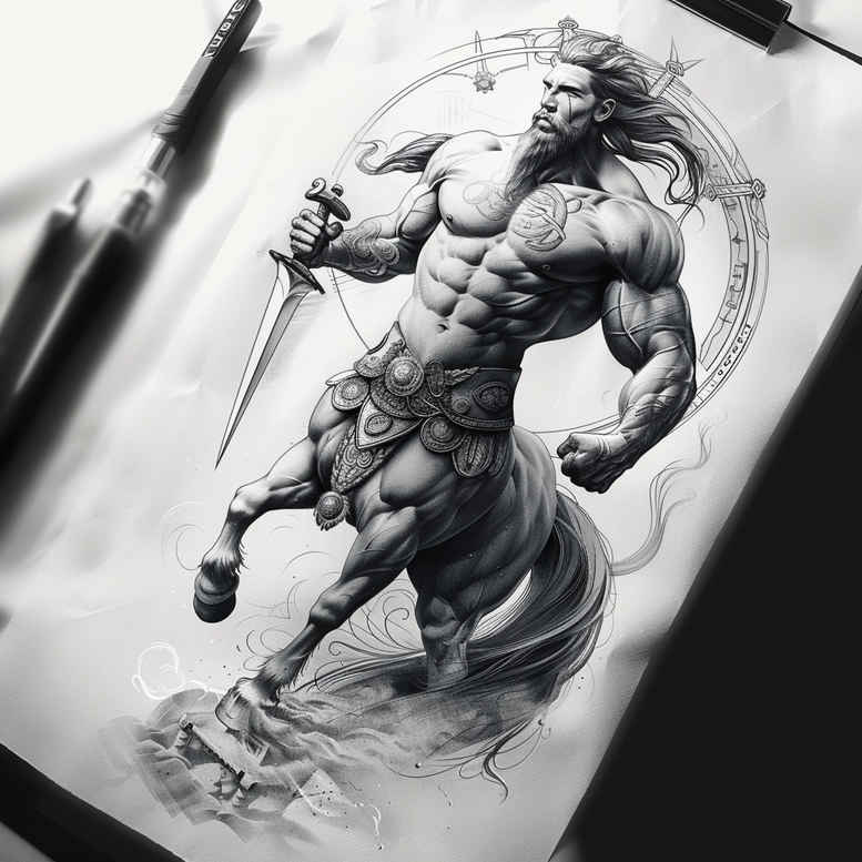 other-greece tattoo design ideas Surrealism unreal classical stands for strength