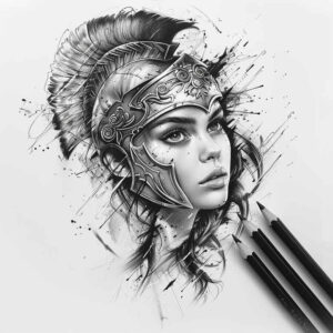 other-greece tattoo design ideas dynamic shapes columns shows endurance