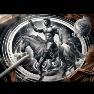 other-greece tattoo design ideas distorted perspective detailed carving symbolising perseverance