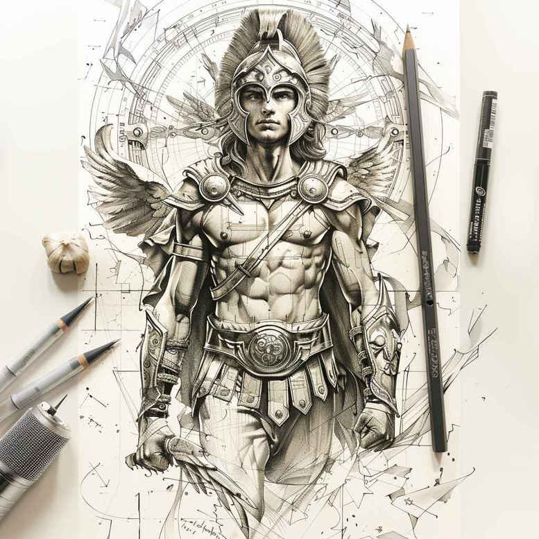 other-greece tattoo design ideas clear lines dramatic for ribs