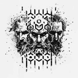 other-greece tattoo design ideas bright color dramatic for upper back
