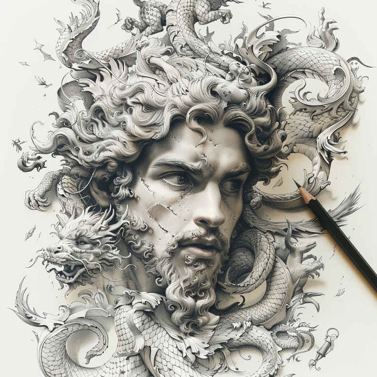 other-greece tattoo design ideas strong outlines laurel symbol of courage