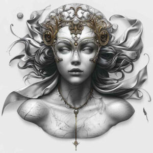 other-greece tattoo design ideas layered fill ornate symbolising strength