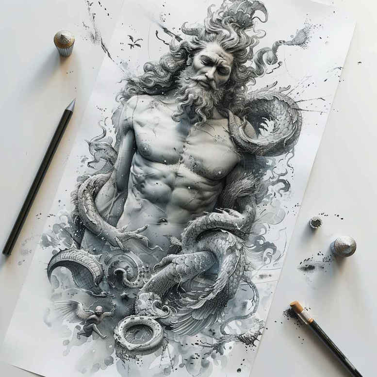 other-greece tattoo design ideas Realim light and shadow play sculptural shows endurance