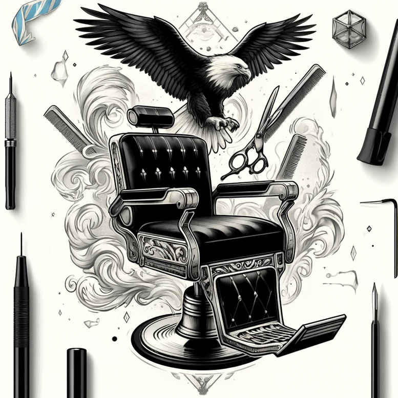 dance-hobby – tattoo design ideas free ai generated – neotraditional-deep-blacks – for-abdomen – Gallery: other-hobby-inkby-ai