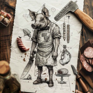 diving-hobby – tattoo design ideas free ai generated – realism-smooth-blackwork – for-heel – Gallery: other-hobby-inkby-ai