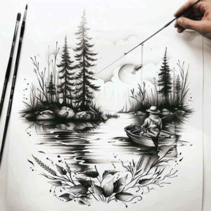 free-time-activities – tattoo design ideas free ai generated – realism-organic-structure – for-back – Gallery: other-hobby-inkby-ai