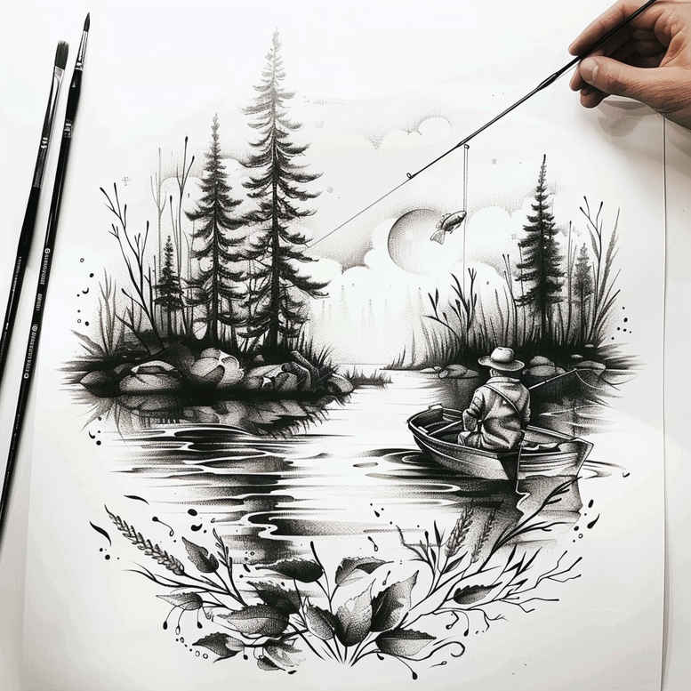 free-time-activities – tattoo design ideas free ai generated – realism-organic-structure – for-back – Gallery: other-hobby-inkby-ai