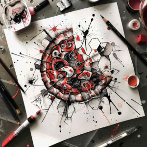 modeling-hobby – tattoo design ideas free ai generated – neotraditional-rich-shading – for-back-shoulder – Gallery: other-hobby-inkby-ai