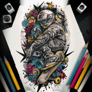 modeling-hobby – tattoo design ideas free ai generated – surrealism-unreal – for-lower-arm – Gallery: other-hobby-inkby-ai
