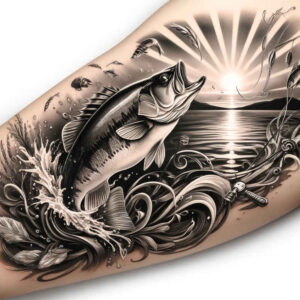 painting-hobby – tattoo design ideas free ai generated – surrealism-shimmering-forms – for-abdomen – Gallery: other-hobby-inkby-ai