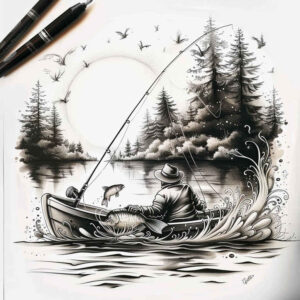 photography-hobby – tattoo design ideas free ai generated – neotraditional-bold-texture – for-shoulder-blade – Gallery: other-hobby-inkby-ai
