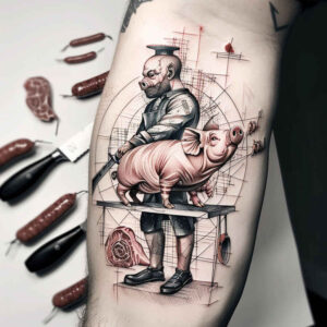 reading-hobby – tattoo design ideas free ai generated – realism-realistic-proportions – for-elbow – Gallery: other-hobby-inkby-ai