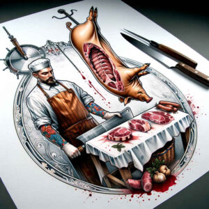 other-hobby tattoo design ideas Surrealism dreamlike expressive for lower leg