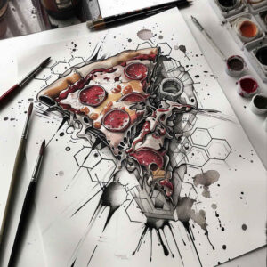 other-hobby tattoo design ideas Neotraditional balanced tones hobby symbols represents resilience