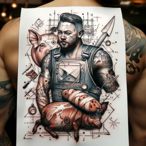 other-hobby tattoo design ideas dreamlike symbolic for upper back