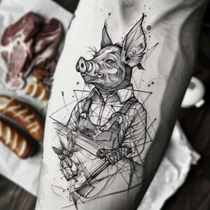 other-hobby tattoo design ideas razor-sharp unique for behind ear