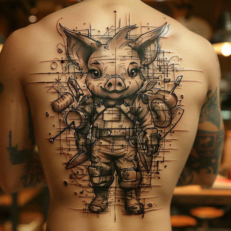 video-game-hobby – tattoo design ideas free ai generated – realism-gradient-tones – for-knee – Gallery: other-hobby-inkby-ai
