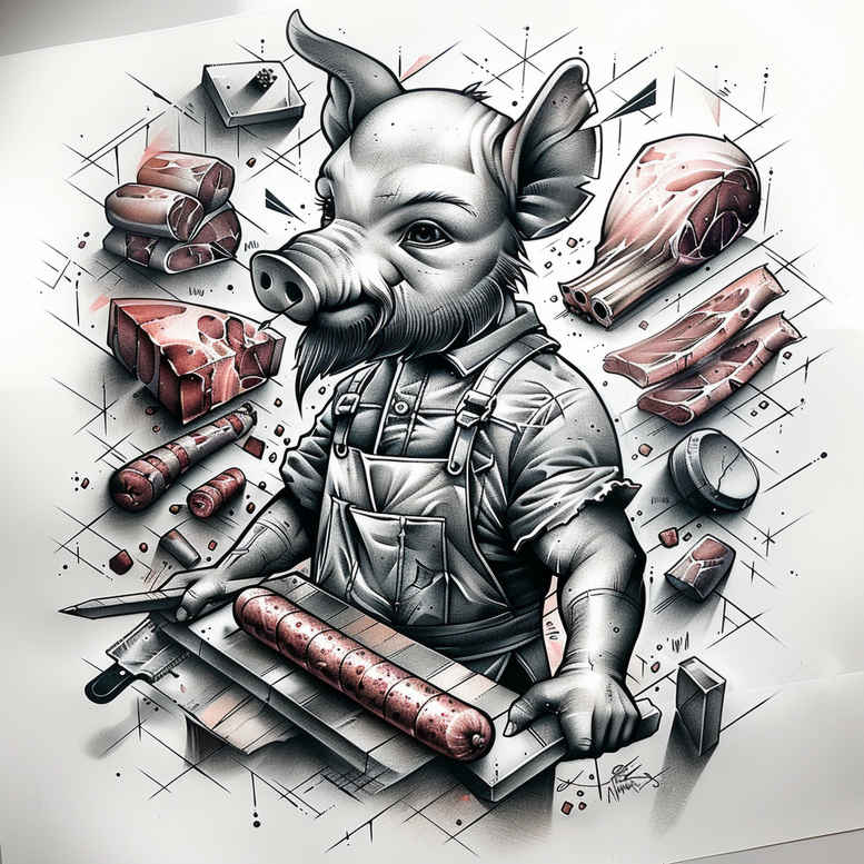 video-game-hobby – tattoo design ideas free ai generated – realism-optical-illusion – for-full-back – Gallery: other-hobby-inkby-ai