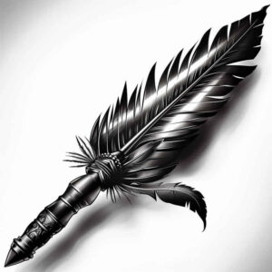 native-art – tattoo design ideas free ai generated – surrealism-blurred-boundaries – for-lower-chest – Gallery: other-native-americans-inkby-ai