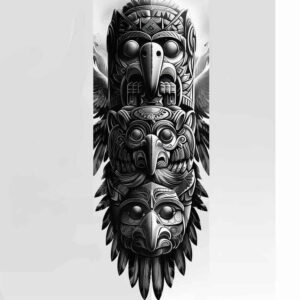 native-colors – tattoo design ideas free ai generated – realism-perfect-proportions – for-side – Gallery: other-native-americans-inkby-ai
