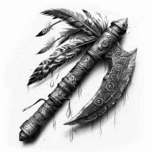 native-craft – tattoo design ideas free ai generated – realism-deep-shadows – for-side-torso – Gallery: other-native-americans-inkby-ai