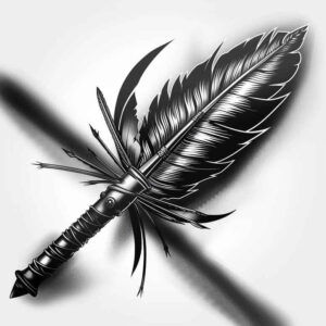 native-dance – tattoo design ideas free ai generated – surrealism-distorted-perspective – for-forearm – Gallery: other-native-americans-inkby-ai