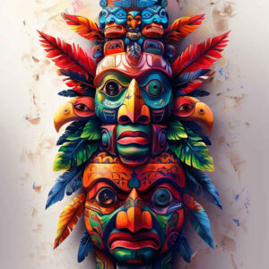 native-dance – tattoo design ideas free ai generated – surrealism-enigmatic-aura – for-lower-arm – Gallery: other-native-americans-inkby-ai
