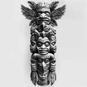 native-dreams – tattoo design ideas free ai generated – realism-contour-shading – for-shoulder-blade – Gallery: other-native-americans-inkby-ai