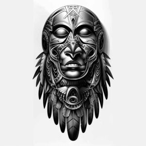 native-eagle – tattoo design ideas free ai generated – surrealism-abstract-forms – for-back – Gallery: other-native-americans-inkby-ai