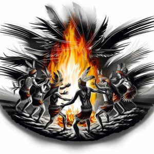 native-eagle – tattoo design ideas free ai generated – surrealism-esoteric-symbolism – for-ankle – Gallery: other-native-americans-inkby-ai