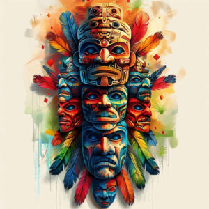 native-feather-patterns – tattoo design ideas free ai generated – neotraditional-color-blending – for-hand – Gallery: other-native-americans-inkby-ai