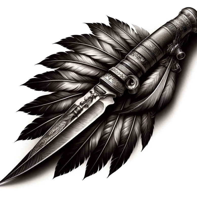native-geometric-pattern – tattoo design ideas free ai generated – realism-reflection-effect – for-lower-back – Gallery: other-native-americans-inkby-ai