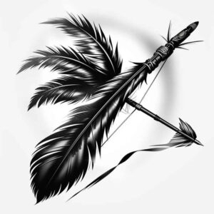 native-headdress – tattoo design ideas free ai generated – realism-glowing-edges – for-stomach – Gallery: other-native-americans-inkby-ai