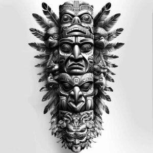native-herbs – tattoo design ideas free ai generated – neotraditional-bold-highlights – for-side – Gallery: other-native-americans-inkby-ai