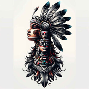 native-herbs – tattoo design ideas free ai generated – neotraditional-textured-fills – for-palm – Gallery: other-native-americans-inkby-ai