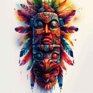 native-history-for-men – tattoo design ideas free ai generated – realism-shadow-realism – for-outer-arm – Gallery: other-native-americans-inkby-ai