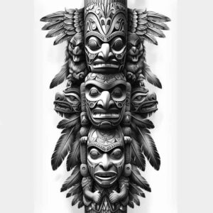 native-motifs – tattoo design ideas free ai generated – realism-ultra-detailed – for-inner-arm – Gallery: other-native-americans-inkby-ai