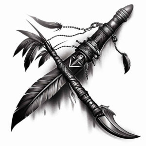 native-music – tattoo design ideas free ai generated – neotraditional-modern-classic – for-upper-chest – Gallery: other-native-americans-inkby-ai