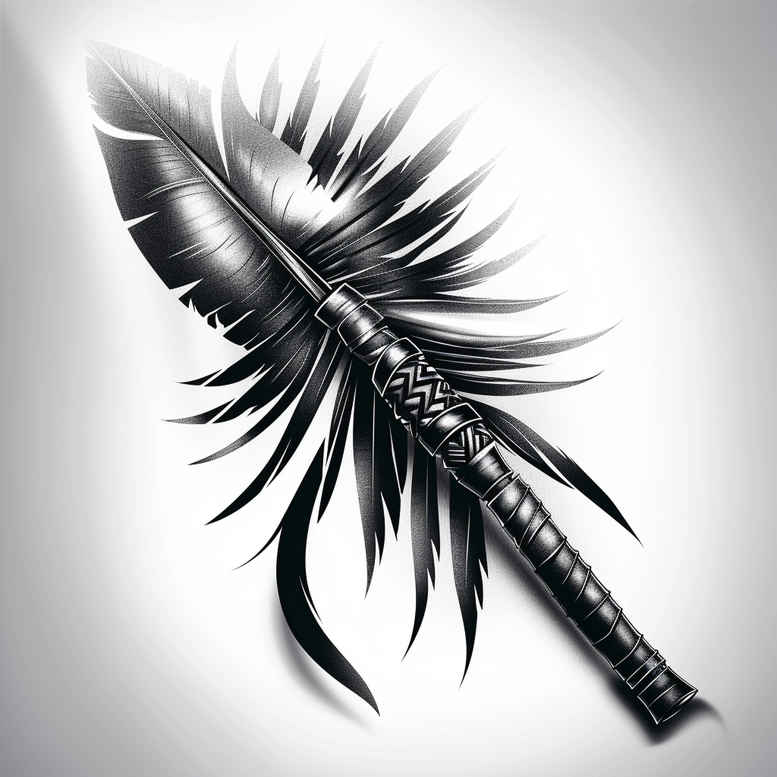 native-nature-symbols – tattoo design ideas free ai generated – neotraditional-artful-color – for-back-shoulder – Gallery: other-native-americans-inkby-ai