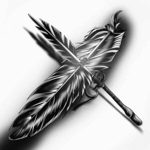 native-ornament – tattoo design ideas free ai generated – surrealism-ghostly-shapes – for-arm – Gallery: other-native-americans-inkby-ai