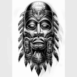 native-ornamental-patterns – tattoo design ideas free ai generated – neotraditional-dynamic-color – for-back – Gallery: other-native-americans-inkby-ai