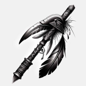 native-ornamental-patterns – tattoo design ideas free ai generated – surrealism-phantasmagoria – for-scapula – Gallery: other-native-americans-inkby-ai